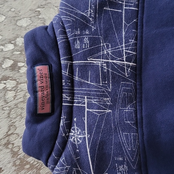 Vineyard Vines Nautical Shep 1/4 Pullover Shirt Sz20 Big Kids - Picture 7 of 7